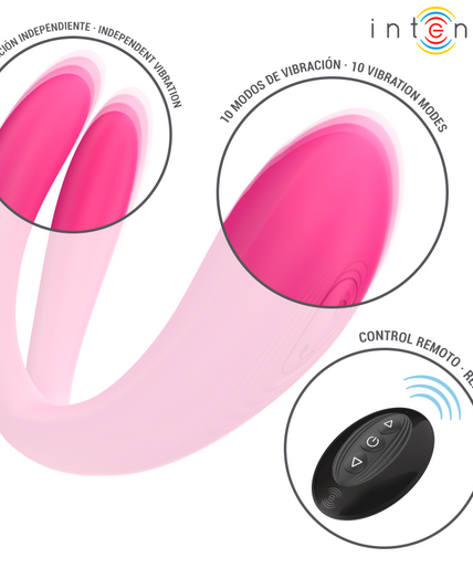 Intense – Julia Doppelvibrator mit Klemmenstimulator und Fernbedienung Intense – Julia Doppelvibrator mit Klemmenstimulator und Fernbedienung