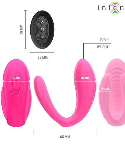 Intense – Julia Doppelvibrator mit Klemmenstimulator und Fernbedienung Intense – Julia Doppelvibrator mit Klemmenstimulator und Fernbedienung