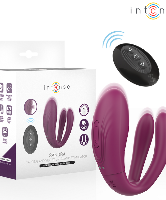 Intensiv – Sandra Klopfen- und Vibrationsklemmenstimulator mit Fernbedienung