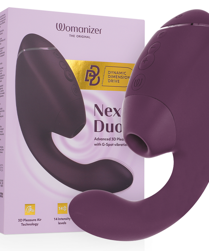 Womanizer – Duo Next Dual Klitoral- & G-Punkt-Stimulator Dunkellila