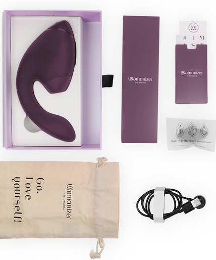 Womanizer – Duo Next Dual Klitoral- & G-Punkt-Stimulator Dunkellila Womanizer – Duo Next Dual Klitoral- & G-Punkt-Stimulator Dunkellila