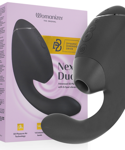 Womanizer – Duo Next Dual Klitoral- & G-Punkt-Stimulator Schwarz Womanizer – Duo Next Dual Klitoral- & G-Punkt-Stimulator Schwarz