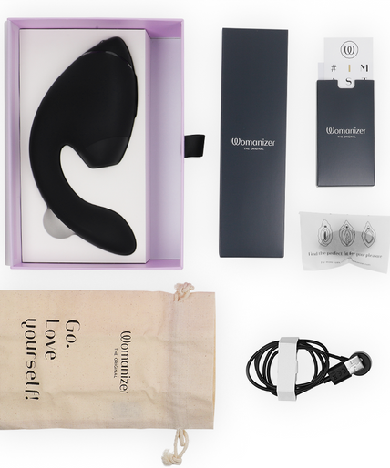Womanizer – Duo Next Dual Klitoral- & G-Punkt-Stimulator Schwarz Womanizer – Duo Next Dual Klitoral- & G-Punkt-Stimulator Schwarz