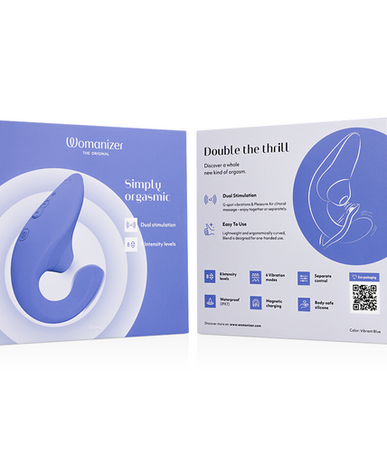 Womanizer – Blend Rabbit Vibrator Stimulator Lebhaftes Blau Womanizer – Blend Rabbit Vibrator Stimulator Lebhaftes Blau