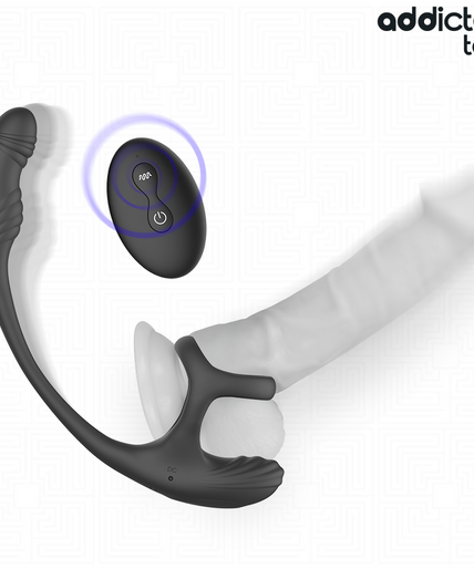 Addicted Toys – Anal Plug With Vibration And 360º Waving And Testicle Stimulator Addicted Toys – Anal Plug With Vibration And 360º Waving And Testicle Stimulator