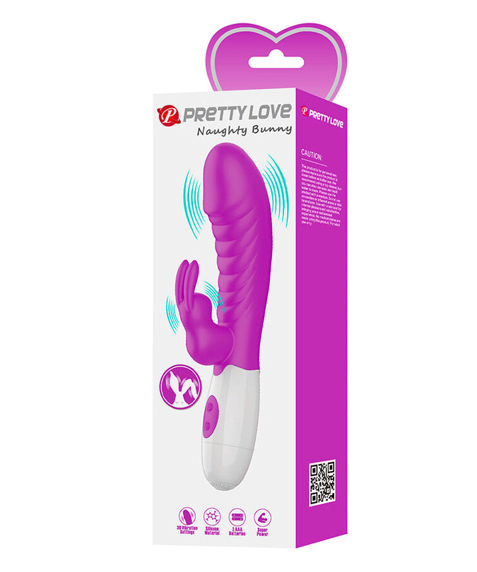 Pleasurements – Pretty Love – Naughty Bunny Konijnenvibrator Paars