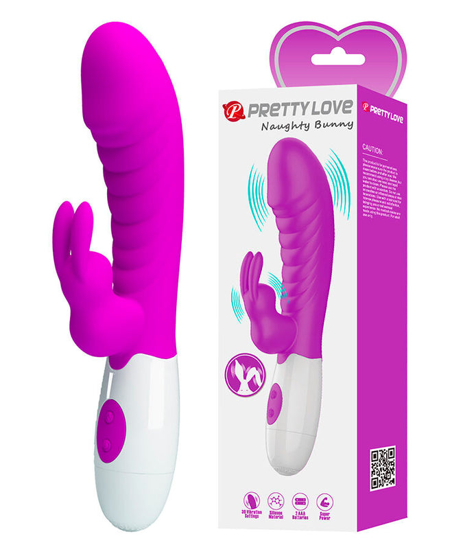 Pleasurements – Pretty Love – Naughty Bunny Konijnenvibrator Paars