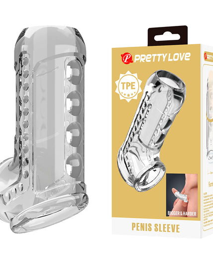 Pretty Love – Transparente strukturierte Penis-Hülle Pretty Love – Transparente strukturierte Penis-Hülle