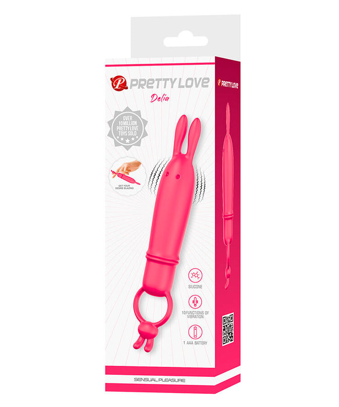 Pretty Love – Delia Rabbit Vibrator With Resistance Ring