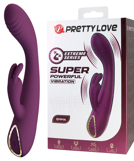 Pleasurements – Pretty Love – Emma Rabbit Vibrator mit Stimulator Lila Pleasurements – Pretty Love – Emma Rabbit Vibrator mit Stimulator Lila