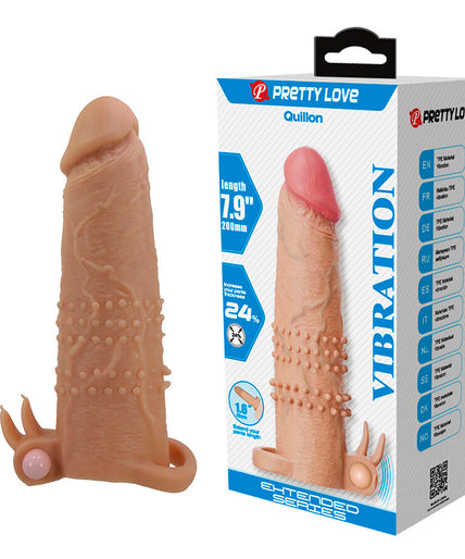 Pretty Love – Quillon Penishülle mit Klitorisstimulator und Vibration Pretty Love – Quillon Penishülle mit Klitorisstimulator und Vibration