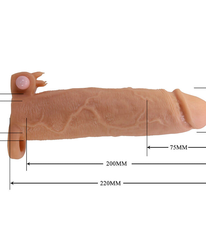 Pretty Love – Xerxes Penis Sleeve With Clitoral Stimulator And Vibration