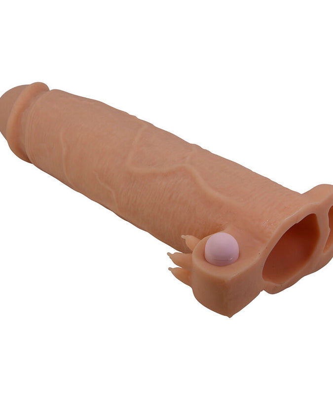 Pretty Love – Xerxes Penis Sleeve With Clitoral Stimulator And Vibration