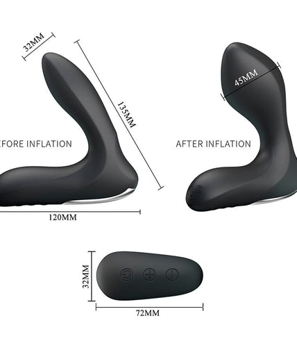 Pleasurements – Mr Play – Aufblasbarer Prostatamassager mit Vibration & Fernbedienung – Schwarz Pleasurements – Mr Play – Aufblasbarer Prostatamassager mit Vibration & Fernbedienung – Schwarz