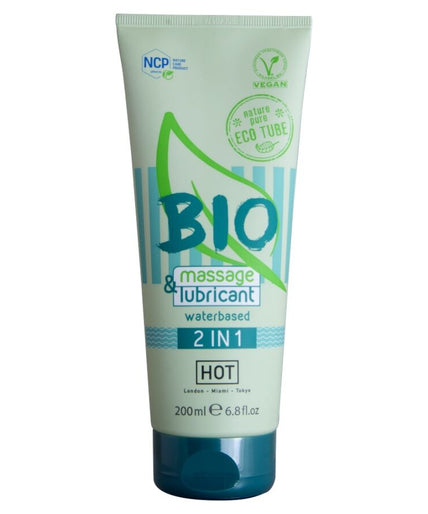 Hot – Bio Massage & Gleitmittel wasserbasiert 2 in 1 200 ml Hot – Bio Massage & Gleitmittel wasserbasiert 2 in 1 200 ml