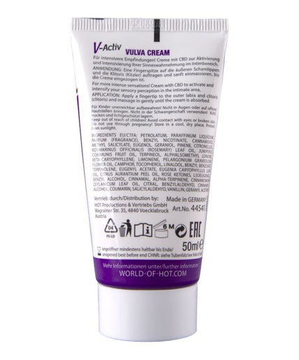 Hot – Vulva Cream Mit Cbd 50ML Hot – Vulva Cream Mit Cbd 50ML