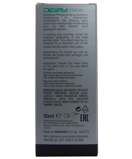 Hot – Verzögerungscreme 50 ml Hot – Verzögerungscreme 50 ml