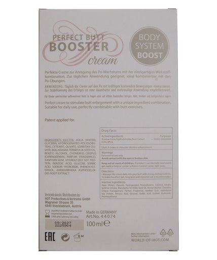 Hot – XXL Booty Booster Cream 100 Ml Hot – XXL Booty Booster Cream 100 Ml
