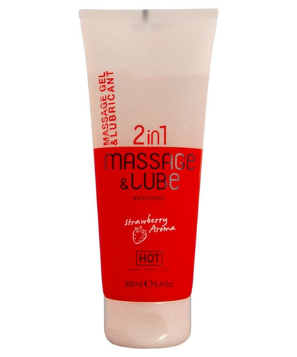 Hot – Massage & Glide Gel 2in1 Erdbeere 200 ml Hot – Massage & Glide Gel 2in1 Erdbeere 200 ml