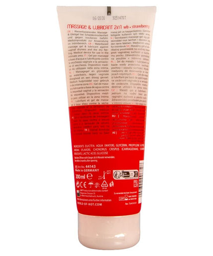 Hot – Massage & Glide Gel 2in1 Erdbeere 200 ml Hot – Massage & Glide Gel 2in1 Erdbeere 200 ml