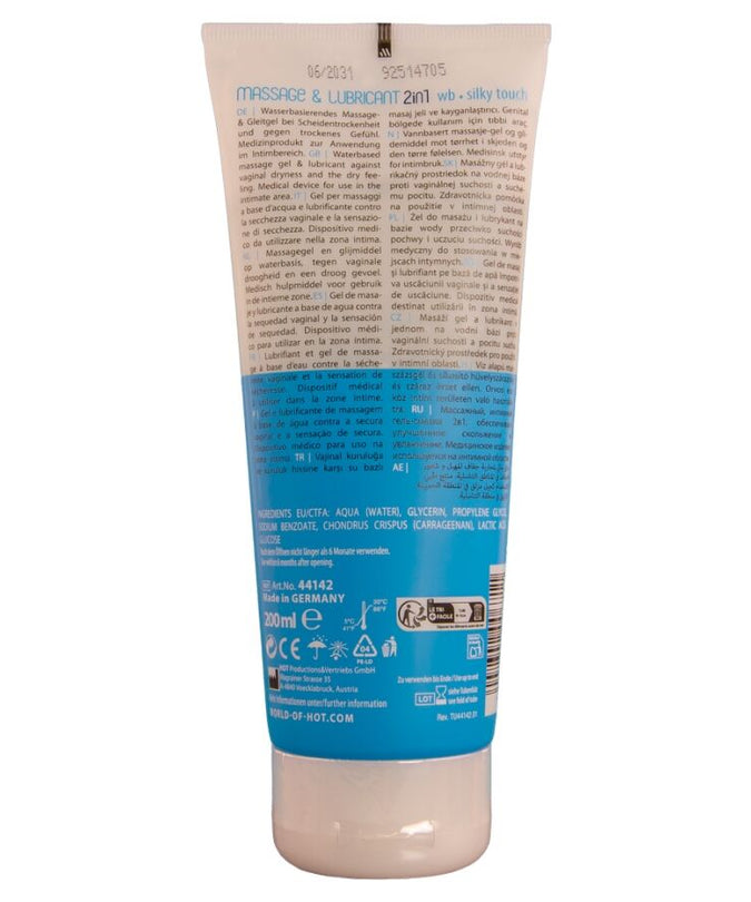 Hot – Massage & Glide Gel 2in1 Seidiger Touch 200 ml