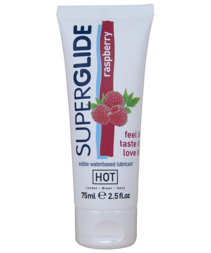 Hot – Superglide essbares Gleitmittel wasserbasiert Himbeere 75 ml Hot – Superglide essbares Gleitmittel wasserbasiert Himbeere 75 ml