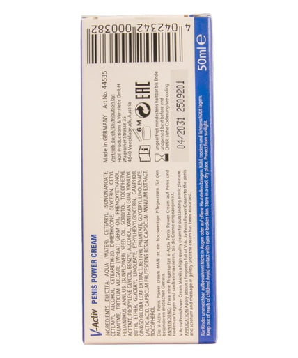 Hot – V – Activ Penis Power Cream For Men 50 Ml Hot – V – Activ Penis Power Cream For Men 50 Ml