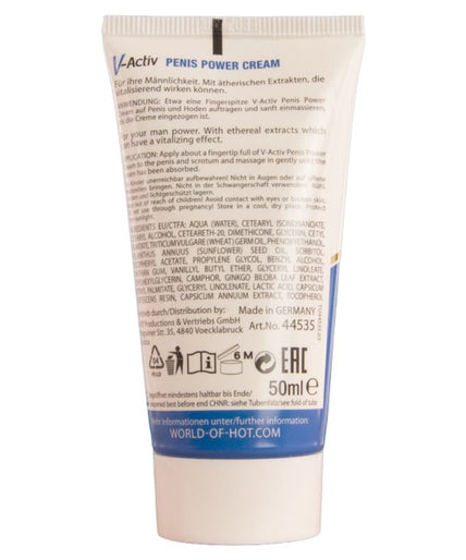 Hot – V – Activ Penis Power Cream For Men 50 Ml Hot – V – Activ Penis Power Cream For Men 50 Ml