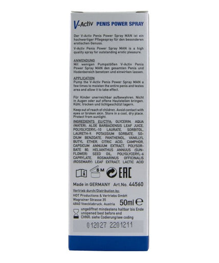 Hot – V – Activ Penis Power Spray For Men 50 Ml Hot – V – Activ Penis Power Spray For Men 50 Ml