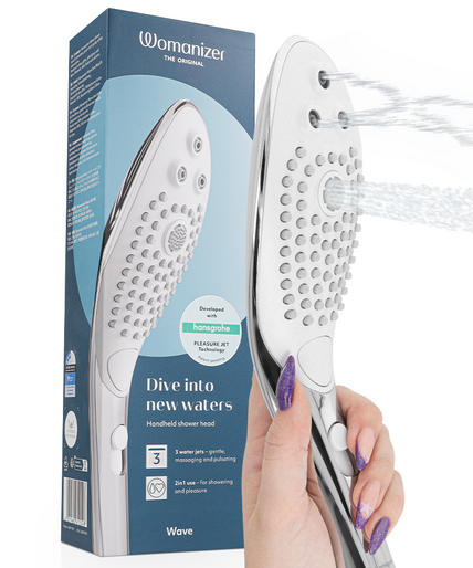Womanizer – Wave Klitorisstimulierender Duschkopf Chrom Womanizer – Wave Klitorisstimulierender Duschkopf Chrom