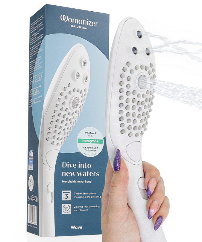 Womanizer – Wave Klitorisstimulierender Duschkopf Weiß