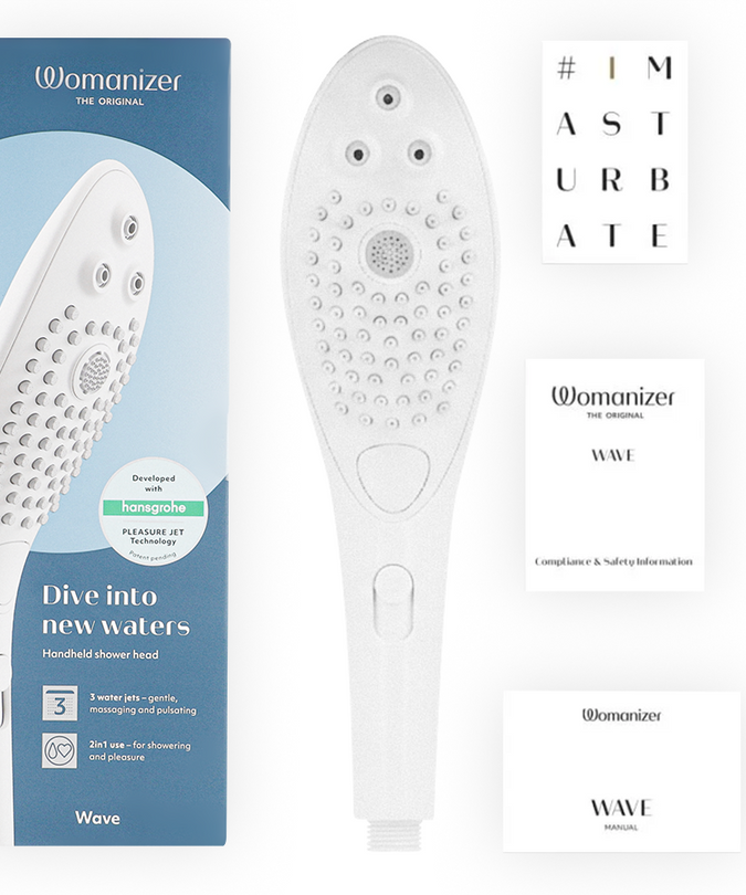 Womanizer – Wave Klitorisstimulierender Duschkopf Weiß