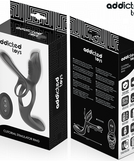 Addicted Toys – Double Penis Ring With Clitoral Stimulator Addicted Toys – Double Penis Ring With Clitoral Stimulator