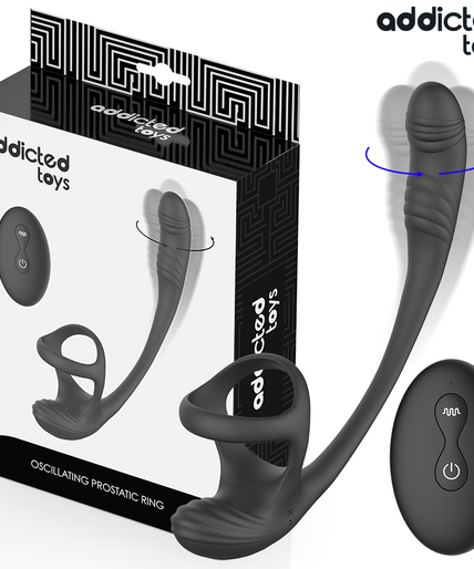 Addicted Toys – Anal Plug With Vibration And 360º Waving And Testicle Stimulator Addicted Toys – Anal Plug With Vibration And 360º Waving And Testicle Stimulator