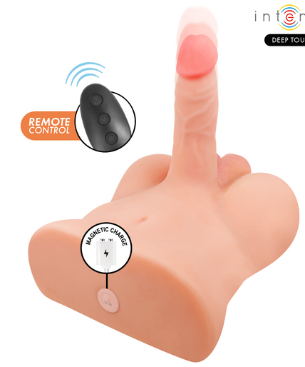 Intensiver Tiefenreiz – Damien Torso mit realistischem Dildo, mit Schub- und Vibrationsfernbedienung, 3,5 kg Intensiver Tiefenreiz – Damien Torso mit realistischem Dildo, mit Schub- und Vibrationsfernbedienung, 3,5 kg