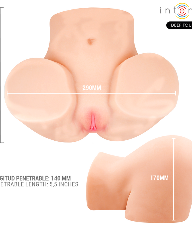 Intense Deep Touch – Ginger Vaginalmasturbator mit Saugfunktion, Wärme, Vibration und Stimmeffekten mit Fernbedienung 5,3 kg