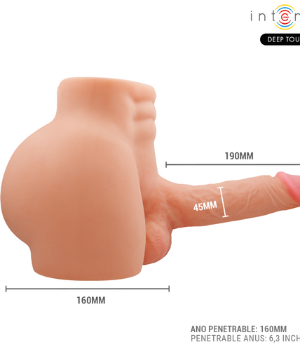 Intensiver Tiefenreiz – Richie Torso mit Anus und realistischem Dildo mit Schub- und Vibrationsfernbedienung, 4,7 kg Intensiver Tiefenreiz – Richie Torso mit Anus und realistischem Dildo mit Schub- und Vibrationsfernbedienung, 4,7 kg