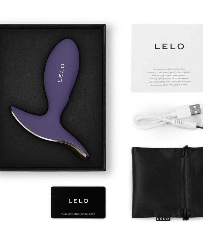 LELO – SURFER 2 Unisex Anal Vibrating Plug – Cyber Purple - by Pleasurements