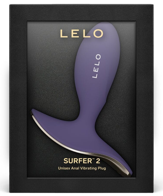 LELO – SURFER 2 Unisex Anal Vibrating Plug – Cyber Purple - by Pleasurements