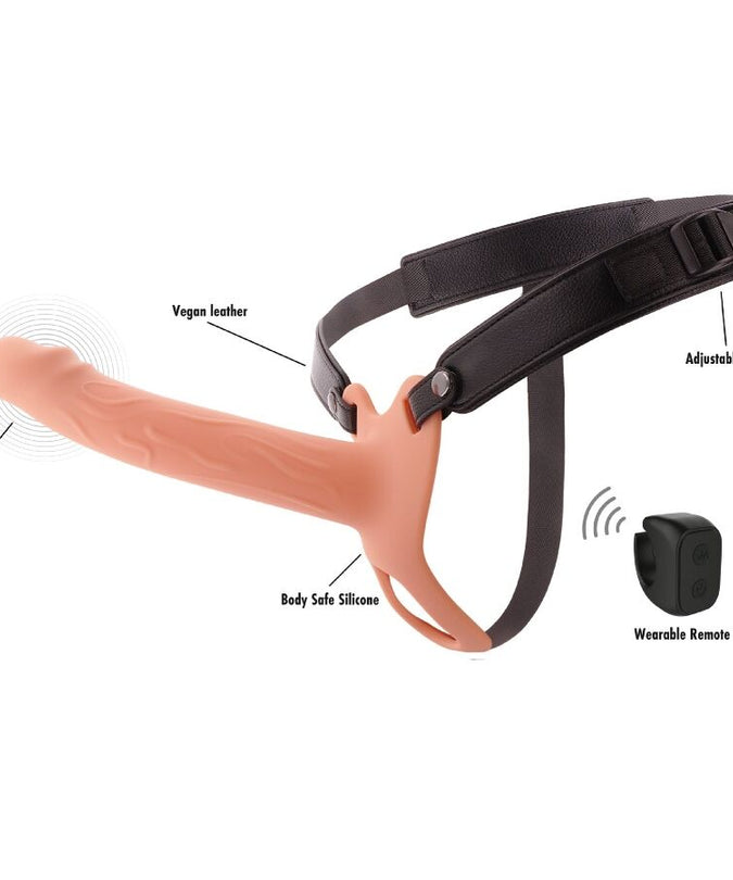 Verborgen Verlangen – Inferno Vibrerende Penis Sleeve Strap-On 20 Cm