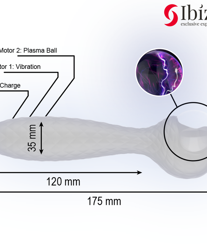 Ibiza – Plasma Sphere Vibrator und Stimulator