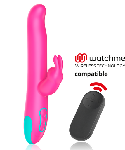 Happy Loky – Pluto Rabbit Vibrator & Rotator + Watchme Fernbedienung Happy Loky – Pluto Rabbit Vibrator & Rotator + Watchme Fernbedienung