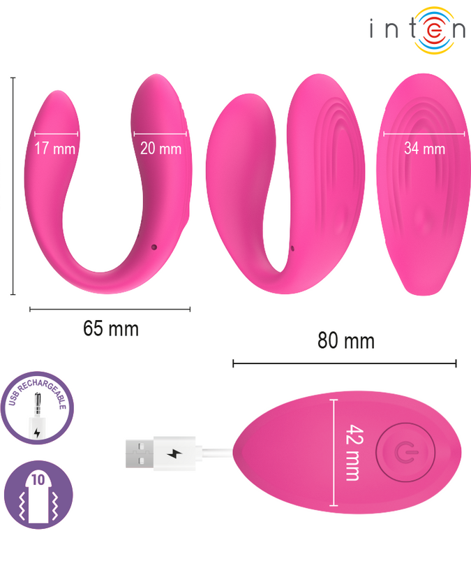 Intense – Nora Vibrating Clamp Stimulator Pink