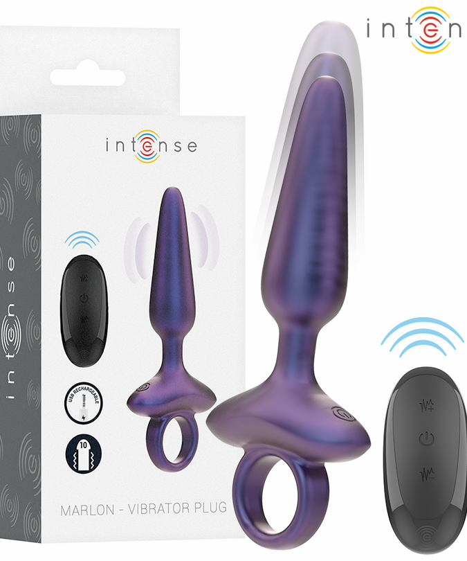 Intense – Marlon Vibrating Anal Plug Model 4 Remote Control