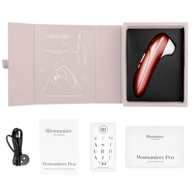 Womanizer – Pro Vibrant Klitorisstimulator Burgunder