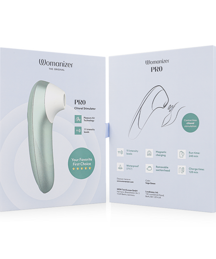 Womanizer – Pro Vibrant Klitorisstimulator Salbeigrün Womanizer – Pro Vibrant Klitorisstimulator Salbeigrün