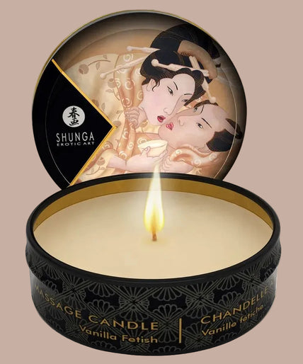 Shunga – Mini Caress by Candlelight Vanilla Massage Candle 30ml Shunga – Mini Caress by Candlelight Vanilla Massage Candle 30ml
