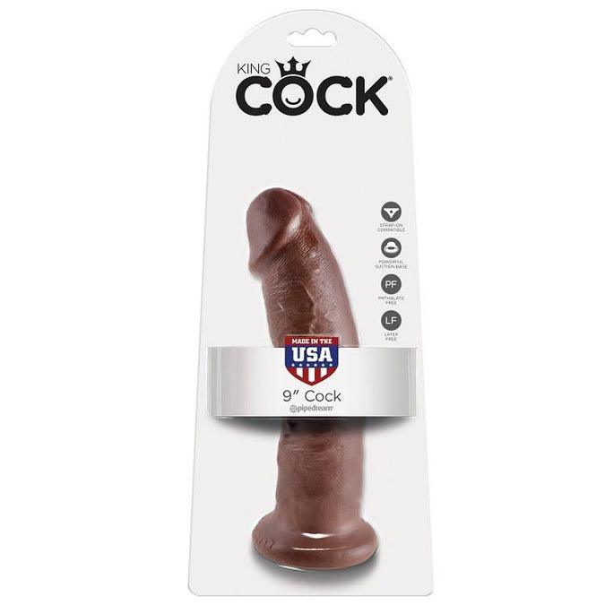 King Cock – 9 Dildo Bruin 22,9 cm