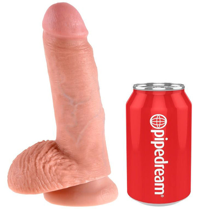 King Cock – 7 Dildo With Balls Flesh 17.8 Cm