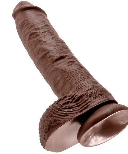 King Cock – 10 Dildo mit Hoden Braun 25,4 cm King Cock – 10 Dildo mit Hoden Braun 25,4 cm